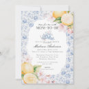 Search for tea baby shower invitations Blue chinoiserie