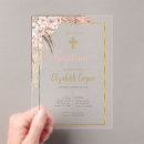 Search for boho floral christening invitations Catholic