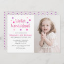 Search for purple winter wonderland invitations Girl