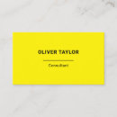 Search for black and yellow business cards Consultant