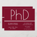 Search for doctorate degree invitations Minimalist