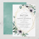 Search for eucalyptus christening invitations Floral