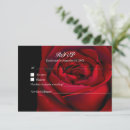 Search for red rose wedding rsvp cards Moody
