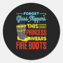 Search for funny firefighter stickers Women
