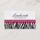 Search for zebra print business cards Hairdresser