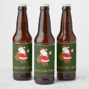 Search for funny christmas beer labels Santa