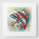 Search for aquarium clocks Watercolor