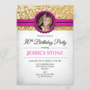 Search for hot pink and gold invitations Fuchsia