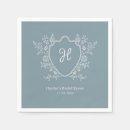 Search for crest monogram napkins Calligraphy