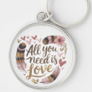 Search for all you need is love key rings Valentine