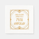 Search for 75th anniversary napkins Elegant