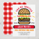 Search for burger birthday invitations Modern
