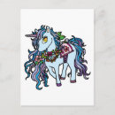 Search for love unicorn postcards Fantasy