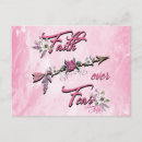 Search for fear postcards Faith over fear