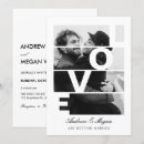 Search for monochrome invitations Minimalist