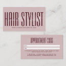 Search for hair stylist appointment cards Beautician