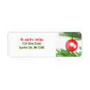 Search for shiny return address labels Red