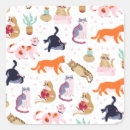 Search for green cat stickers Kitten