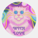 Search for pink cartoon cat stickers Kitty