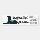 Search for service bumper stickers dog