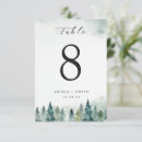 Search for winter wedding table cards Mountain