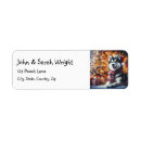 Search for husky dog return address labels Animal