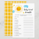 Search for baby shower word scramble Here comes the sun