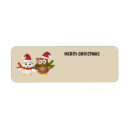 Search for owl in tree return address labels Bird