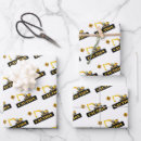 Search for construction birthday party wrapping paper For kids