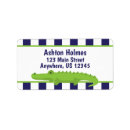 Search for crocodile return address labels For kids