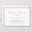 Search for rose bridal shower invitations Script