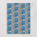 Search for flower petals postcards Blue