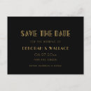 Search for roaring 20s save the dates Black and gold