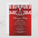 Search for bow christmas invitations Red