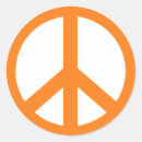 Search for orange peace sign stickers Anti war