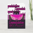 Search for new car congratulations cards Pink