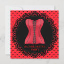 Search for corset hens party invitations Red