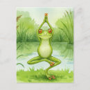 Search for meditating frog postcards Pond