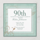 Search for vintage 90th birthday invitations Elegant