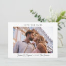 Search for white lettering save the dates Minimalist