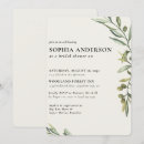 Search for olive branch bridal shower invitations Simple boho greenery