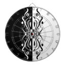 Search for unique dartboards Black and white