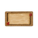 Search for burlap return address labels Fall