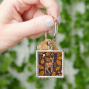 Search for autumn forest key rings Watercolor