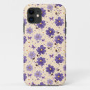 Search for flowers and butterflies iphone cases Purple