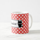 Search for polka dot cat mugs Cute