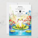 Search for frog birthday invitations Whimsical