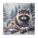 Search for raccoon tiles Watercolor