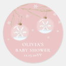 Search for pink snowflake stickers Watercolor