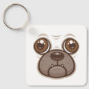 Search for cartoon pug key rings Dog